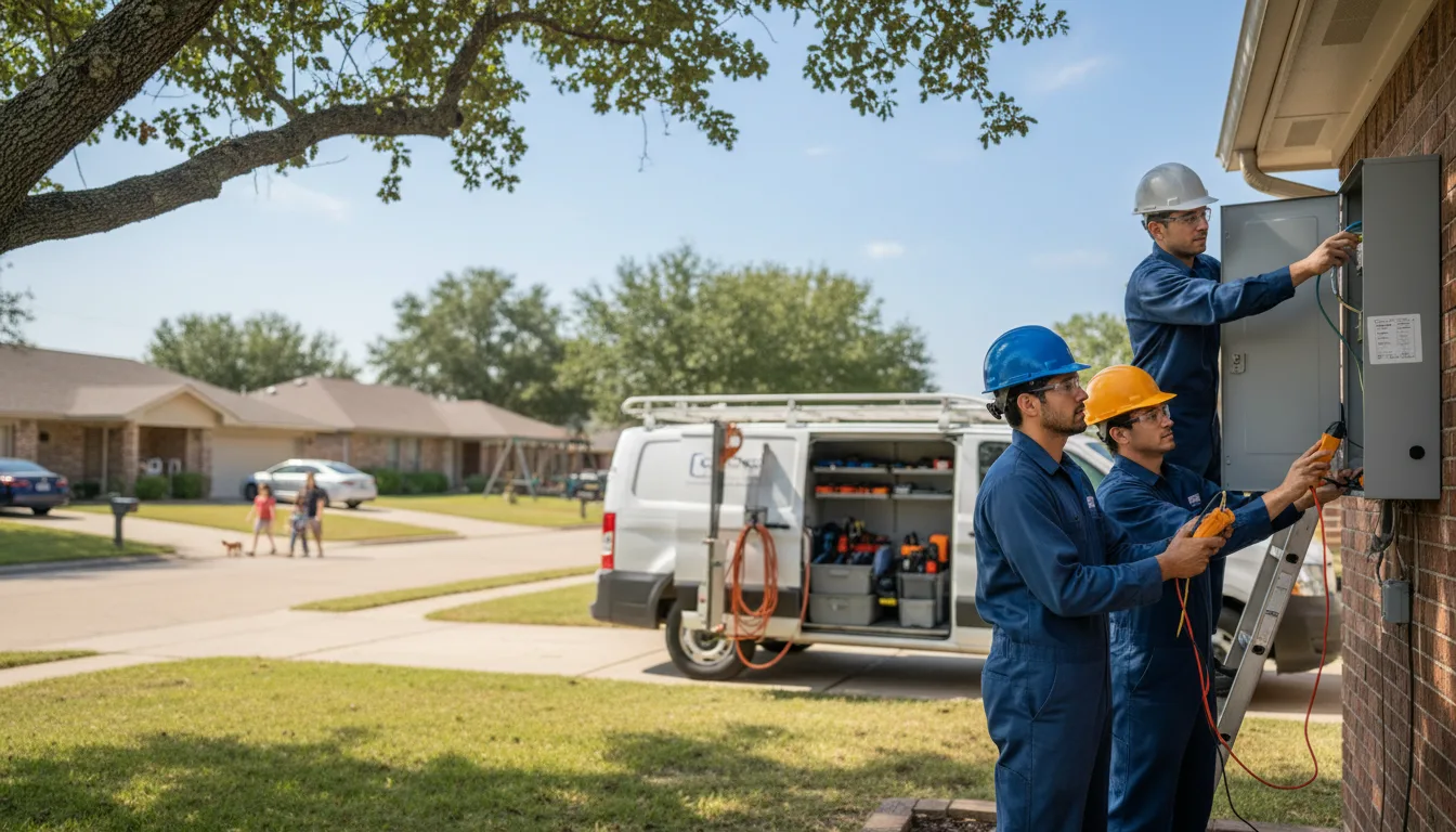 Certified electrician providing emergency electrical services in Mode, IL